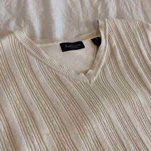 Vintage Cream Sweater Vest